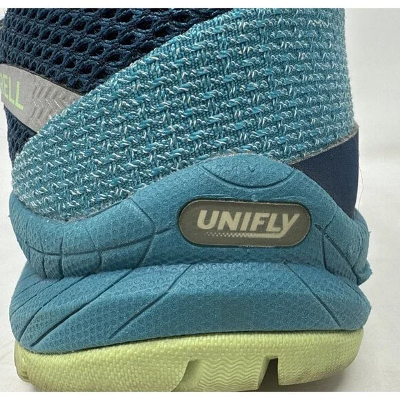 Merrell All Out Charge Trail Running Shoes Womens Sz 9.5 HyperWrap360 Blue Green - Picture 12 of 14